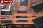 Коврик на ступеньку 25*75 см, черный VORTEX /20