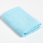 Полотенце махровое "Этель" 30*30 см, цв. голубой, 100% хлопок, 340 г/м2