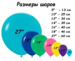 Набор воздушных шаров GM 5" (10см) ассорти 50шт СТОК