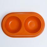 Миска бамбуковая двойная