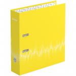 Папка-регистратор Berlingo Neon, 70 мм, ламинированная, неоновая желтая, AMl70803