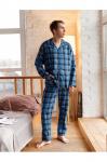 Пижама мужская м37бт (фланель)