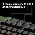 Клавиатура проводная игровая SONNEN KB-7700, USB, 104 клавиш+10 программируемых, RGB, черная, 513512