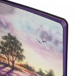 Блокнот А5 143x210 BRAUBERG VISTA Violet, под кожу, гибкий 80л, 112074