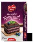 Торт бисквитный "Шоколадно-черничный" 0,34