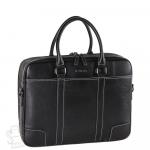 Портфель мужской кожаный 9868H black Heanbag