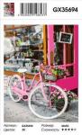 Дамский велосипед с цветами