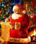 Санта пишет список кому дарить подарки