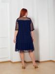 Платье 0028-8 сине-черный