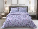Комплект постельного белья 1,5-спальный, бязь "Комфорт" (Гармония, фиолетовый)