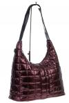 Женская сумка-шоппер из водооталкивающей ткани, цвет бордовый
