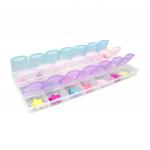 3032785 Контейнер для рукоделия прям-к 21 отделение 21,5*10,5*2см МИКС