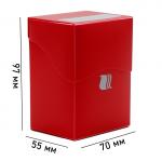Пластиковая коробочка Blackfire вертикальная - Красная (80+ карт)