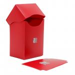 Пластиковая коробочка Blackfire вертикальная - Красная (80+ карт)