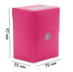 Пластиковая коробочка Blackfire вертикальная - Розовая (80+ карт)
