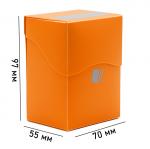 Пластиковая коробочка Blackfire вертикальная - Оранжевая (80+ карт)