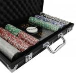 Фабрика Покера: Набор из 300 фишек для покера с номиналом в черном кейсе