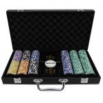 Фабрика Покера: Премиум-набор из 300 фишек для покера с номиналом в кожаном кейсе