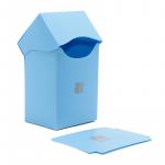 Пластиковая коробочка Blackfire вертикальная - Светло-синяя (80+ карт)