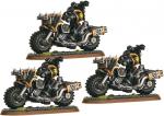Миниатюры Warhammer 40000: Мотоциклисты Космодесанта Хаоса (Chaos Space Marines Bikers)