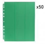 Упаковка листов двусторонних с кармашками 3х3 с боковой загрузкой - Blackfire (зелёный)