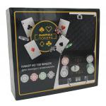 Фабрика Покера: Набор из 100 фишек для покера с номиналом в черном кейсе