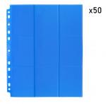 Упаковка листов двусторонних с кармашками 3х3 с боковой загрузкой - Blackfire (синий)