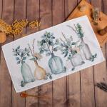*Полотенце "Этель" Flower mood 40х73 см, 100% хл, репс 210 г/м2