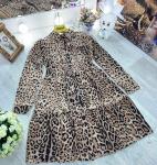 Леопардовое платье прадо F110