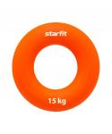 Эспандер кистевой ES-403 "Кольцо, диаметр 7 см, 15 кг, силикогель, оранжевый