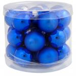 Набор стеклянных шаров Синий микс 24шт., 25мм, ассорти, 81925
