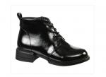 !!!Z21402-01-25 черный лак (Нат.кожа/Байка) Ботинки женские