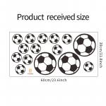 Наклейка многоразовая интерьерная "Футбольные мячи"(2536)