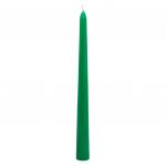 Свеча "Античная Люкс" д2,2см, h25см, зеленый, время горения 6ч, 55гр, индивидуальная упаковка, "Euro Candle" (Россия)