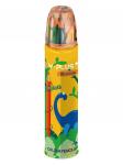 Цветные трехгранные карандаши FOREST 12 цв, в металлическом тубусе