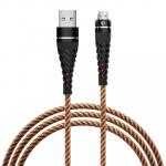 BY Кабель для зарядки Герои Micro USB, 1м., 2.4А, Быстрая зарядка QC3.0, тканная оплётка