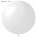 Шар латексный 36", пастель, цвет белый