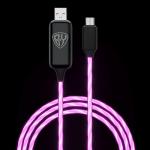 BY Кабель для зарядки Светящийся Micro USB, 1м, 2.4А, Быстрая зарядка, LED подсветка