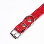 Ошейник кожаный на синтепоне