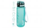 Бутылка для воды 500 мл 6,5*6,5*23 см "Style Matte" с углублениями д/пальцев, аквамарин