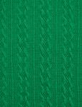 Трикотажное вязаное полотно "Коса", зеленый9