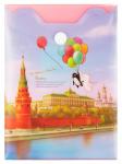 COMIX География папка-конверт на кнопке А6 Москва Кремль