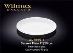 Тарелка 20см десертная WILMAX фарфор     (6)     WL-991013/А