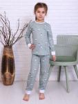 Пижама детская с брюками на манжетах (гуси)