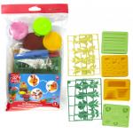 Биопластилин с аксессуарами для лепки ArtBerry®  My Flower Garden 4 баночки по 35 г в пакете
