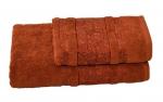 Полотенце махровое Бодринг, Огурцы 430 гр./м2 Узбекистан, 06-024 коричневый, банное