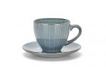 Чайный набор JOLI из чашки 220мл и блюдца 14,2см (керамика) FISSMAN 6265
