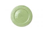 Тарелка 27х27х2,3см, цвет Зеленый (керамика) FISSMAN 6342