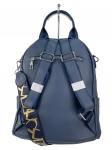 Женская сумка-рюкзак из искусственной кожи, цвет синий