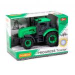 Трактор "Прогресс" инерционный (зелёный) (в коробке)
